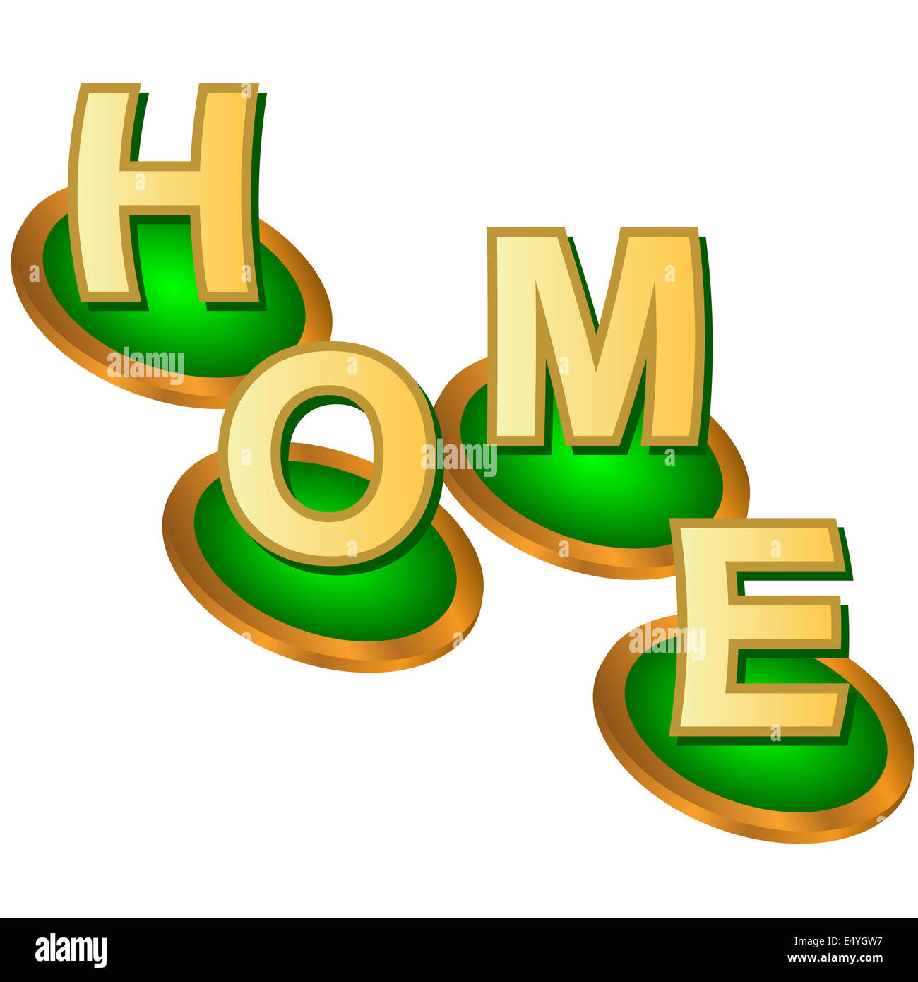 Logo web Home Foto Stock
