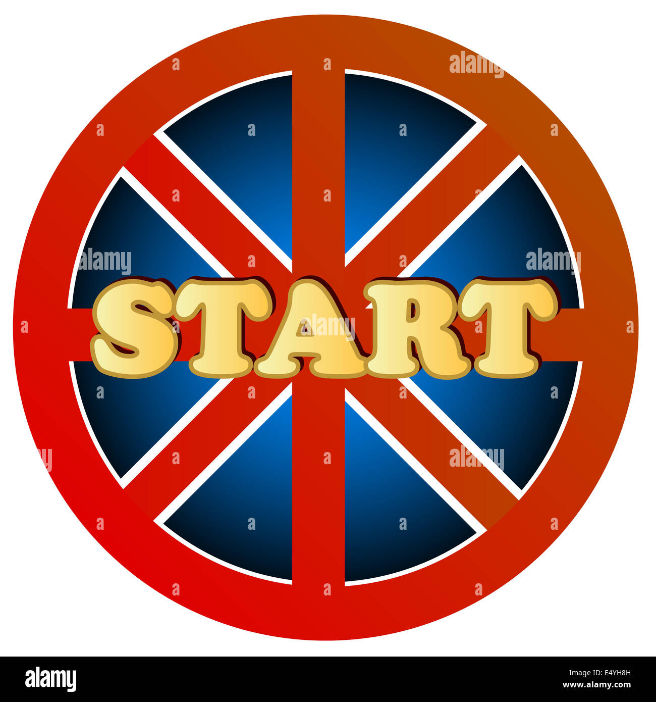 Pulsante Start Foto Stock