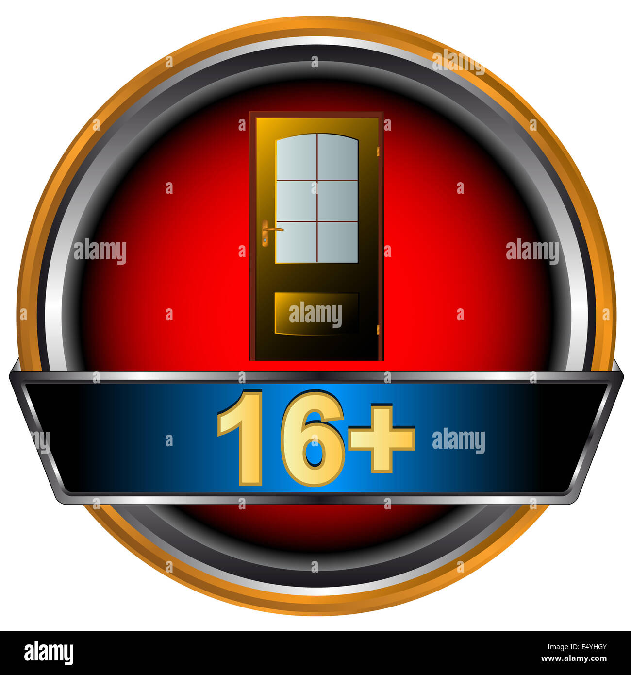 Sedici icona plus Foto Stock