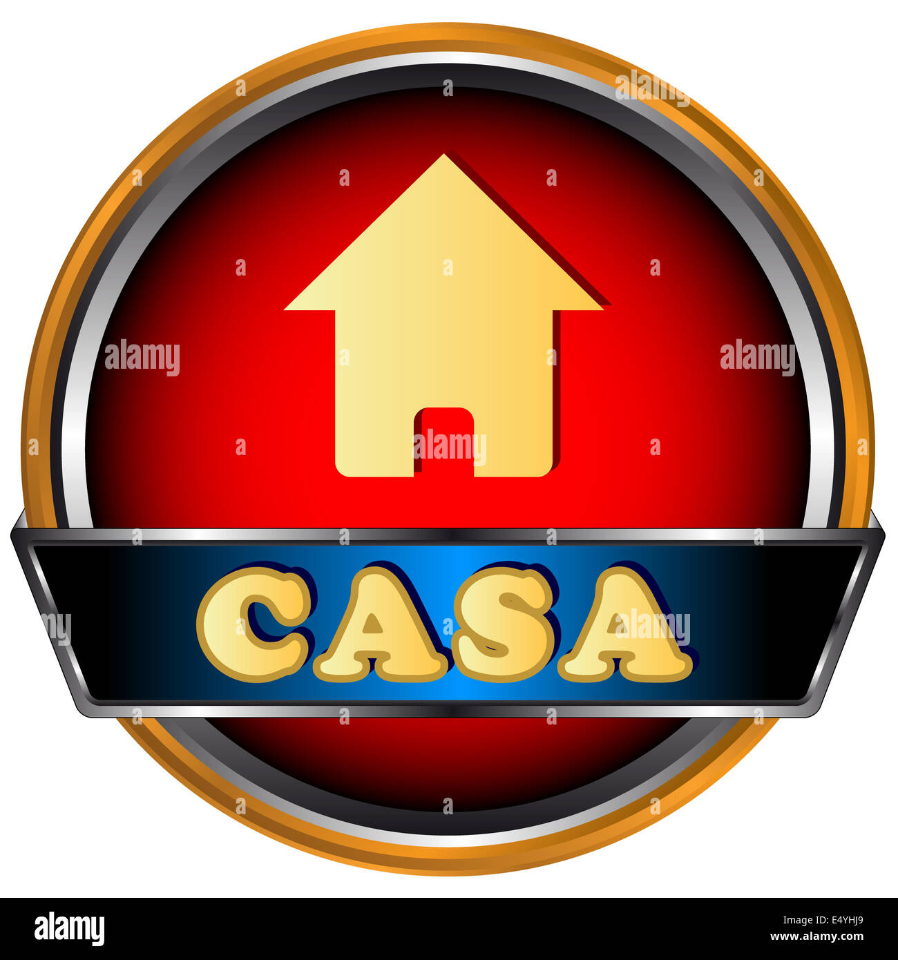 Logo web Home Foto Stock