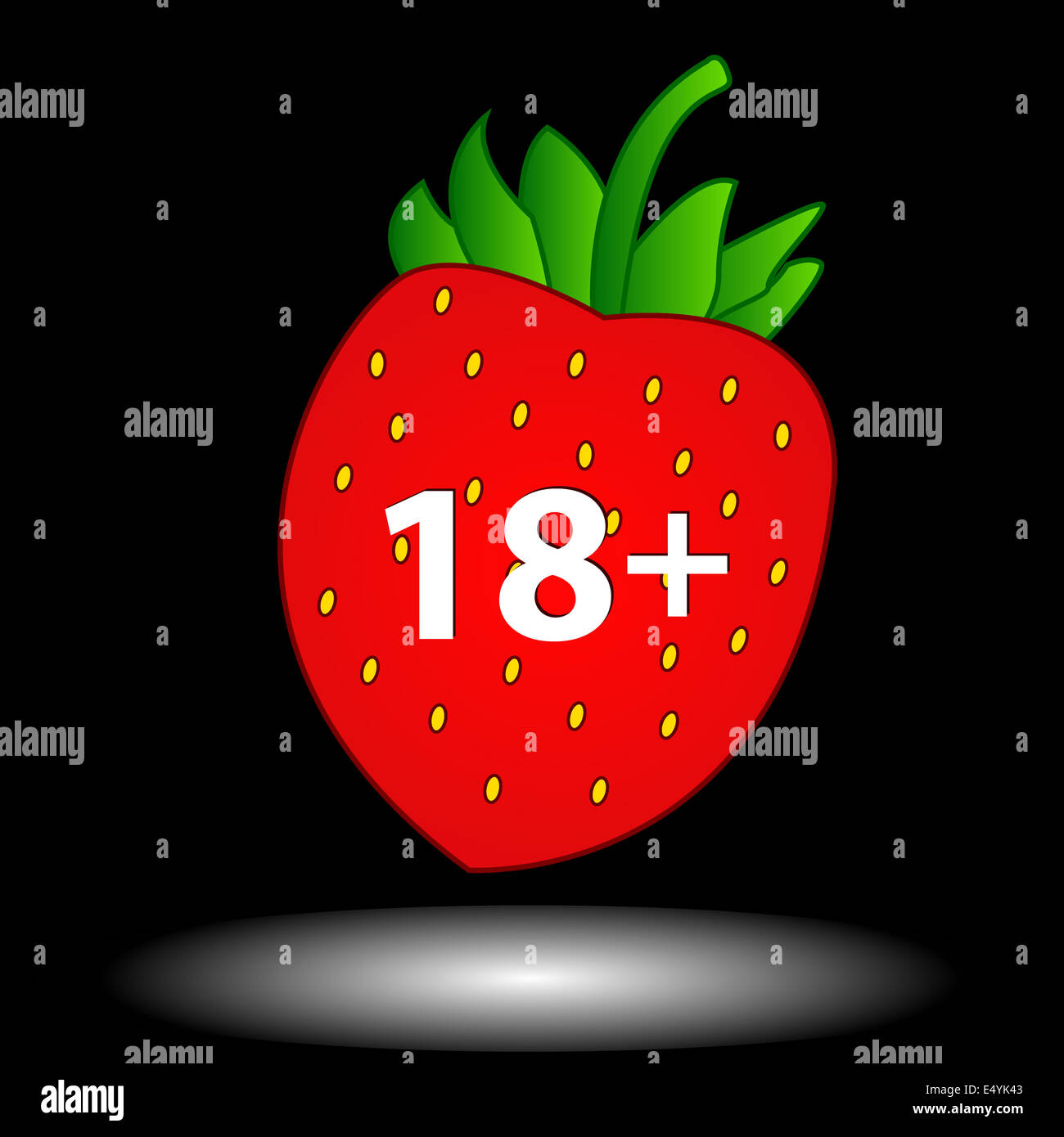 Diciotto plus icon Foto Stock