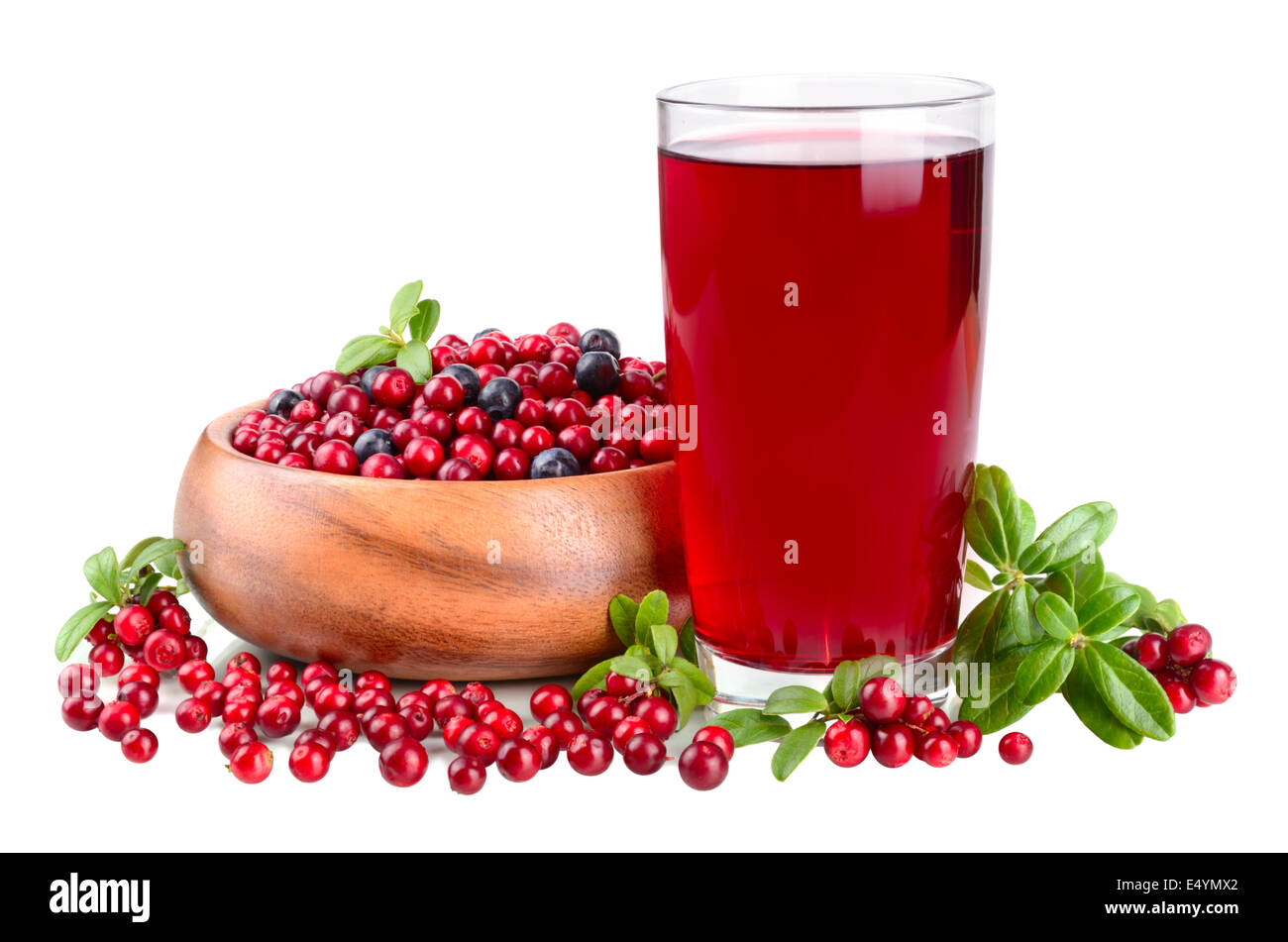 Succo di bacca rossa Foto Stock