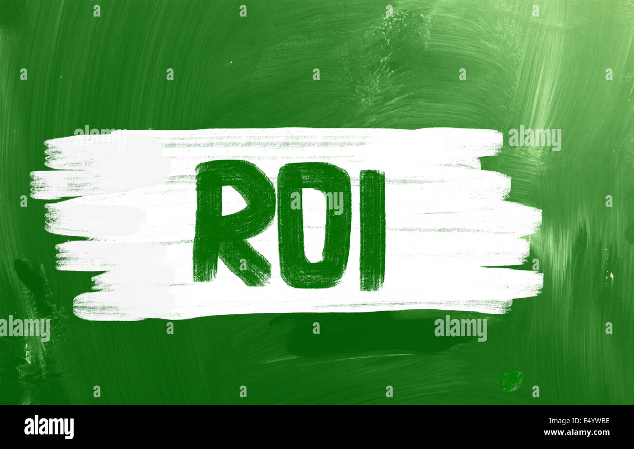 ROI - ritorno sugli investimenti Foto Stock