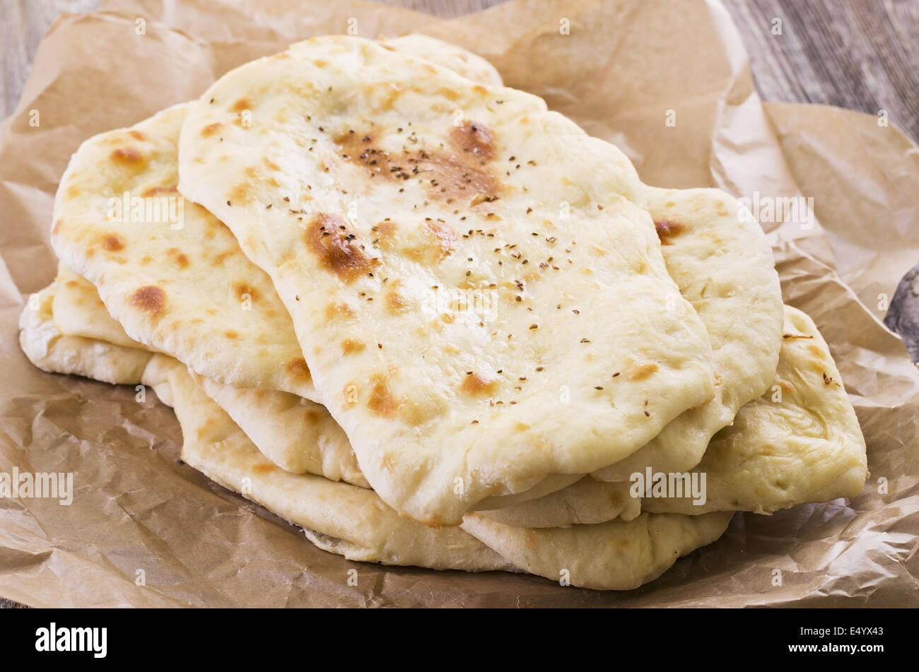 pane di naan Foto Stock