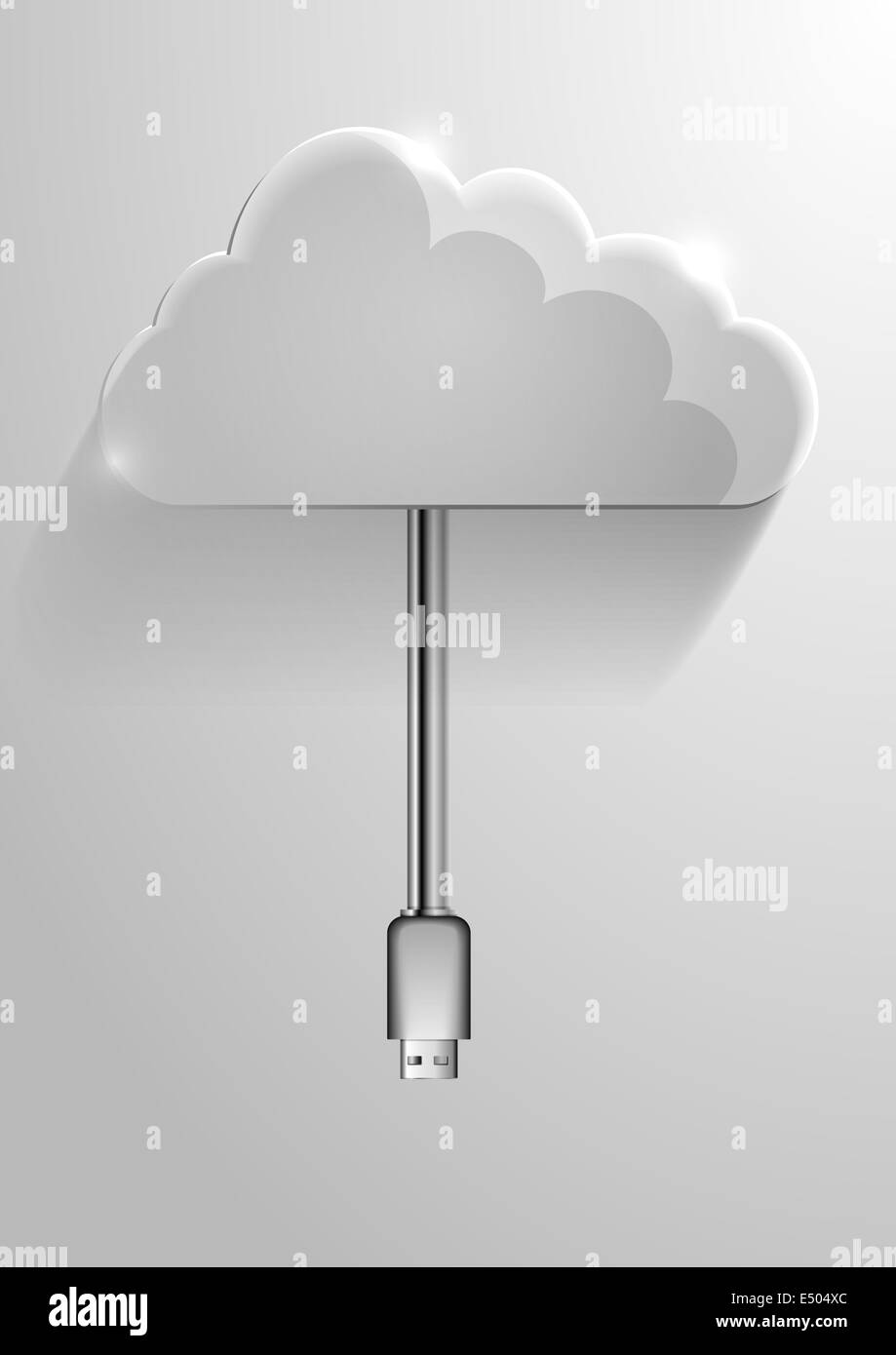 Cloud connect Foto Stock