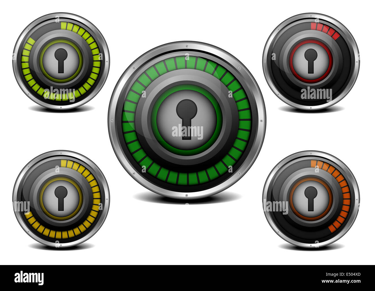La protezione della password meter Foto Stock