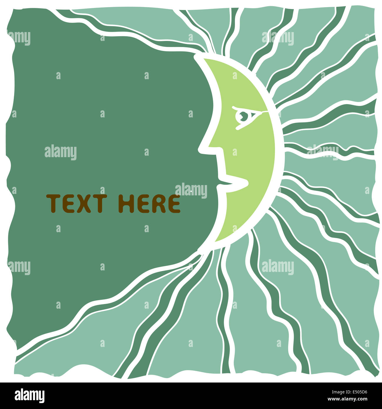 Mezza Luna sul cielo notturno Foto Stock