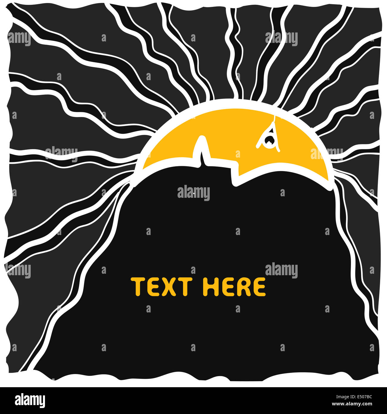 Mezza Luna sul cielo notturno Foto Stock