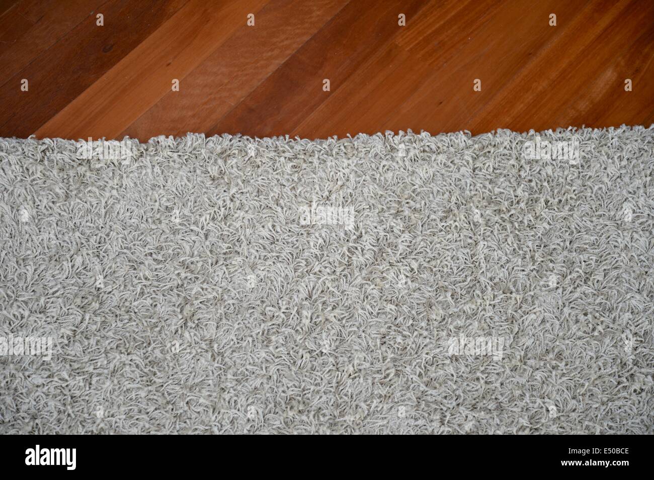 Un tappeto pavimento isolato su uno sfondo semplice Foto Stock