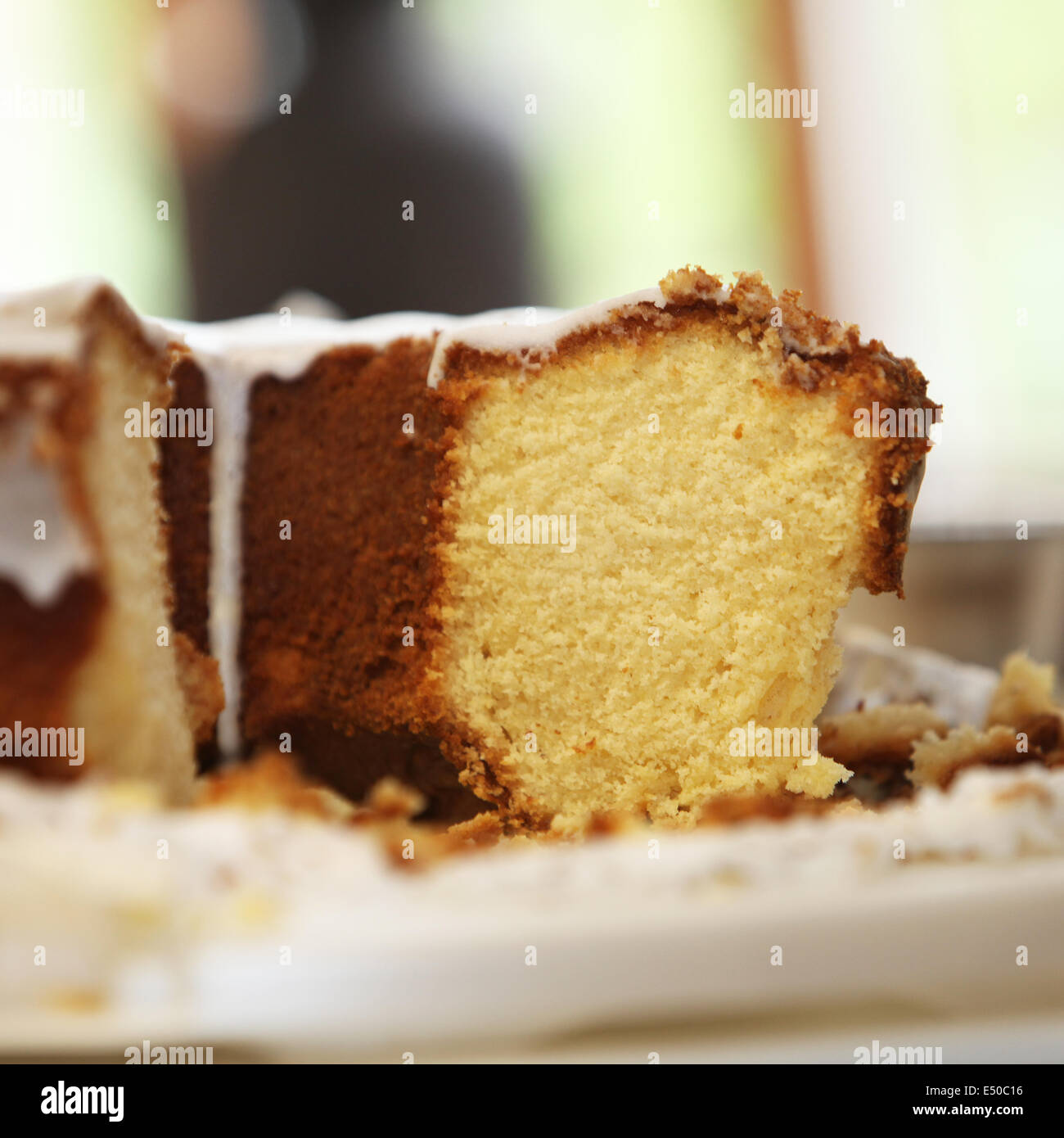 Appena sfornato torta ghiacciata Foto Stock