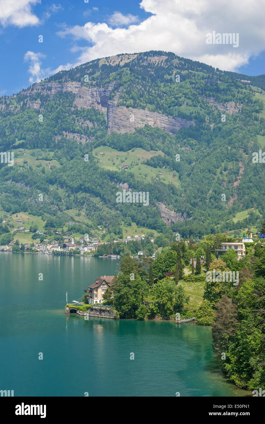 Il lago di Lucerna,Brunnen,Svizzera Foto Stock
