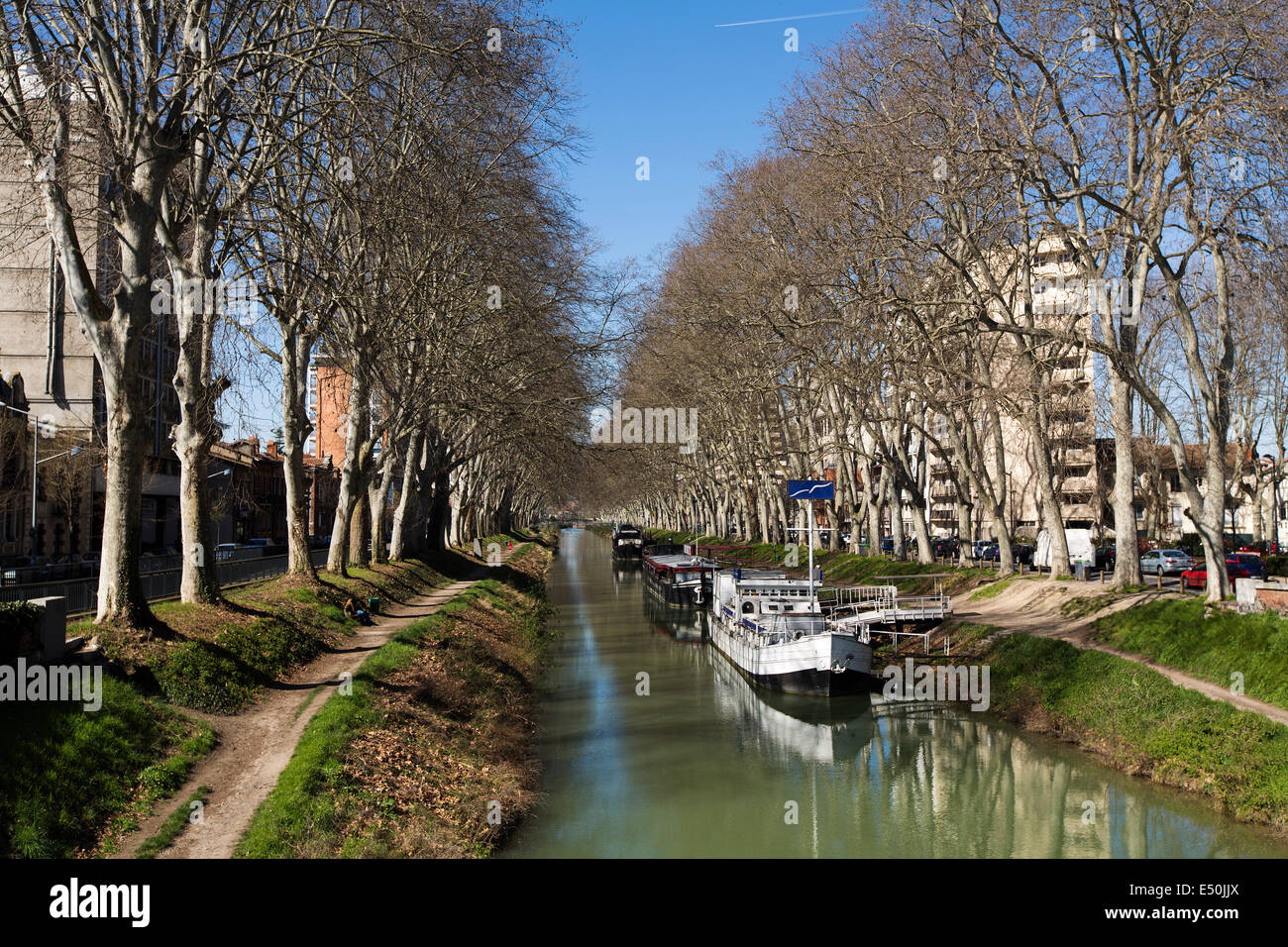 Canal du Midi Toulouse Francia Foto Stock
