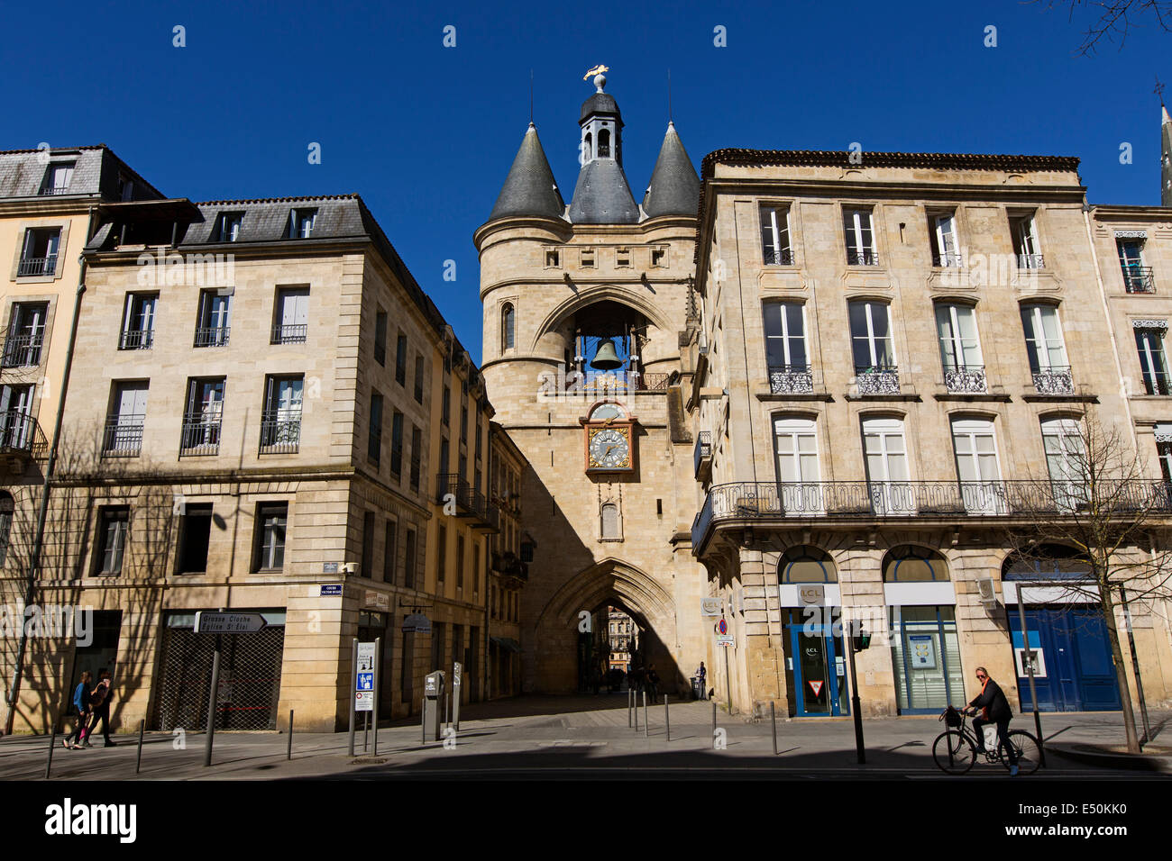 Grosse Cloche cancello Bordeaux Francia Foto Stock