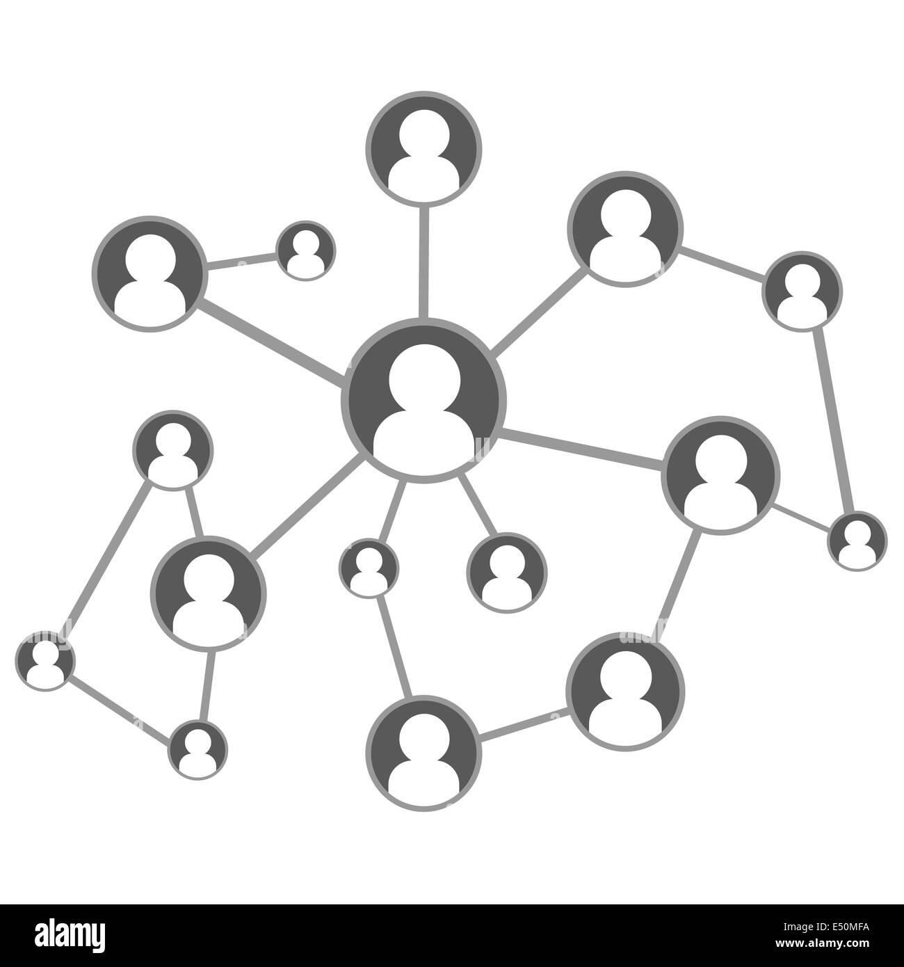 Global social network Foto Stock