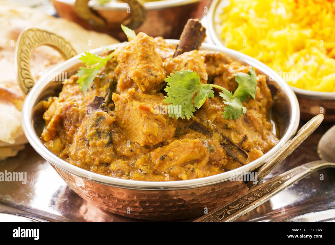 pollo al curry Foto Stock