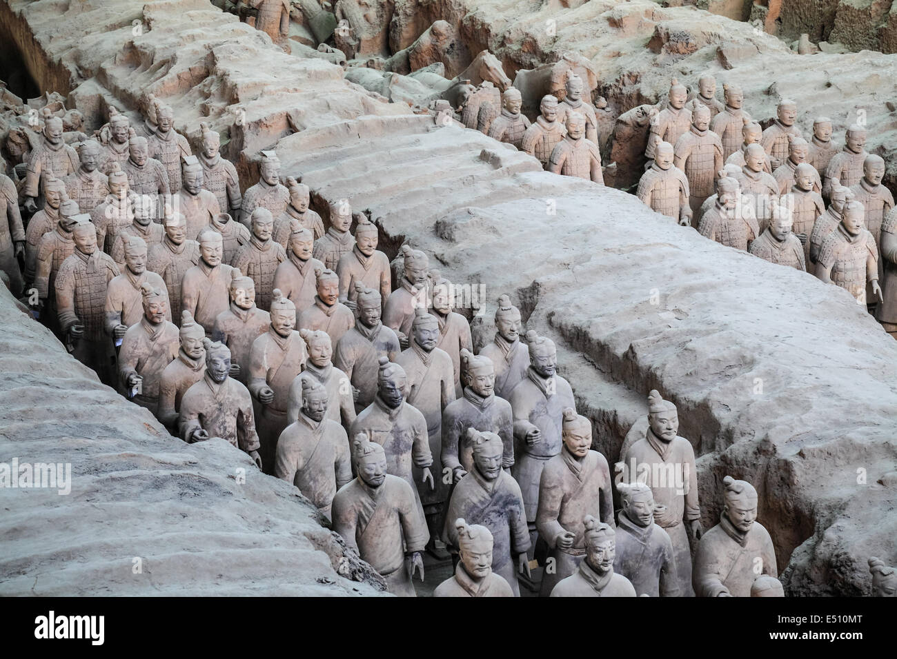 Della Cina di esercito di terracotta Foto Stock