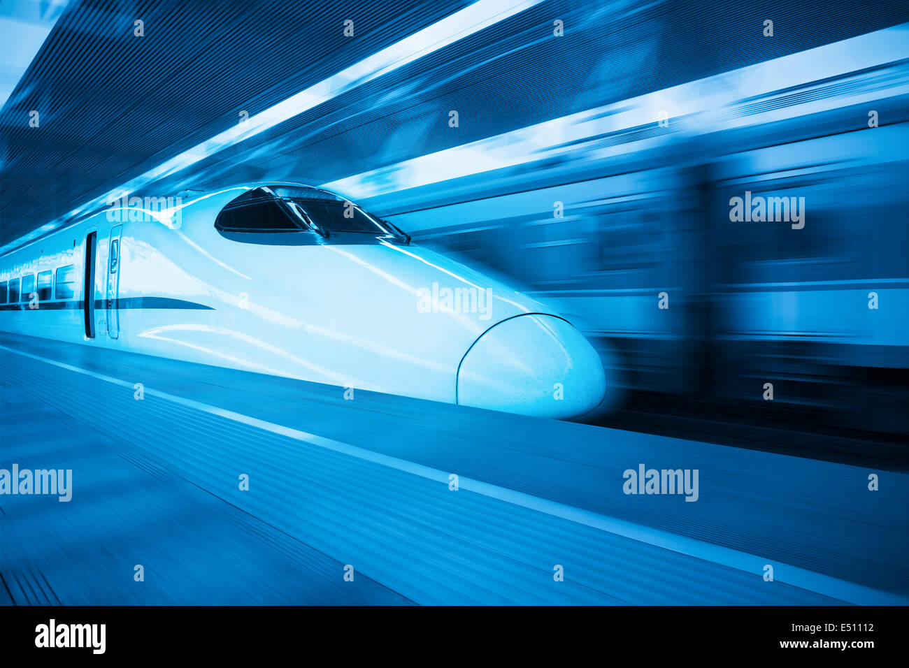 Cina Ferrovia treno ad alta velocità Foto Stock