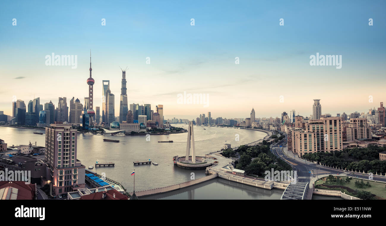 Panorama di Shanghai Foto Stock