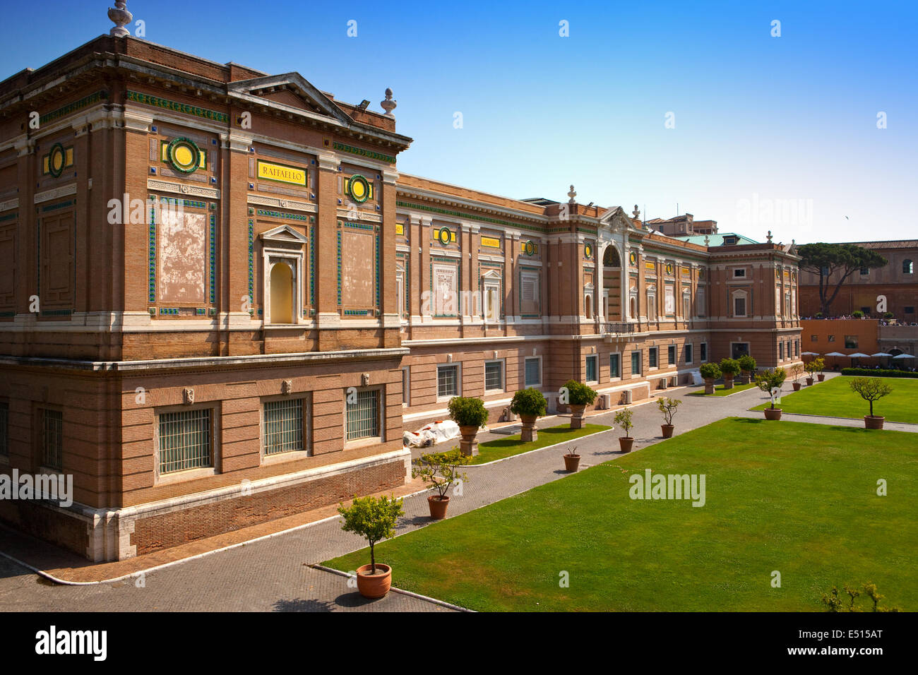 Vista sul Museo del Vaticano a Roma, Italia Foto Stock