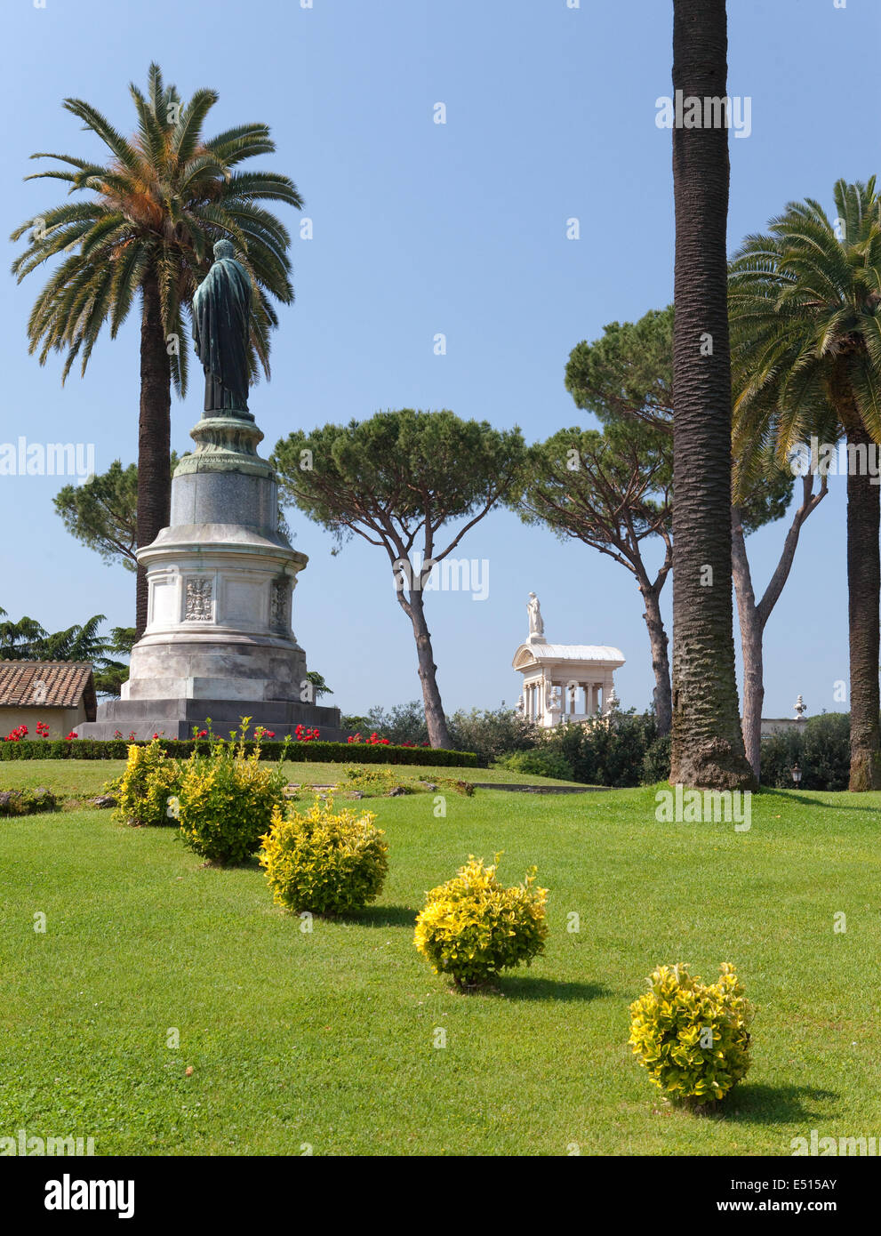 Gruppi scultorei in giardini del Vaticano Foto Stock