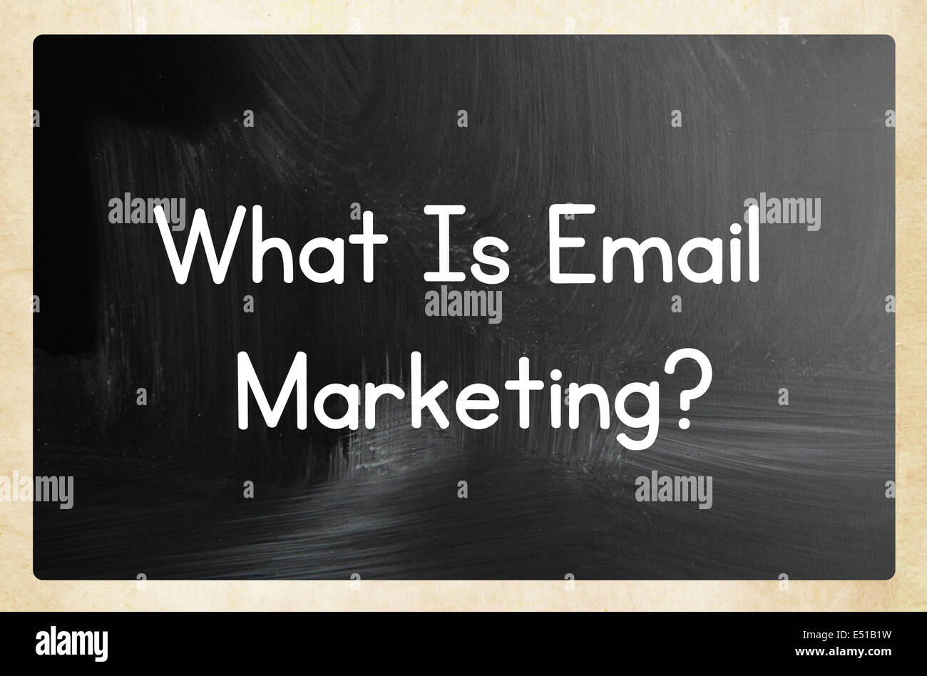 Che cosa è il marketing e-mail? Foto Stock