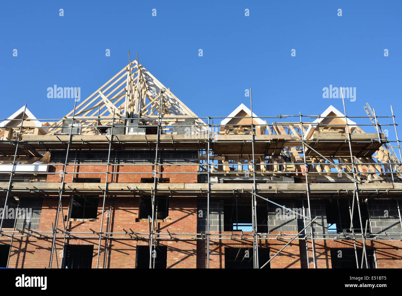 Edificio residenziale sito Foto Stock