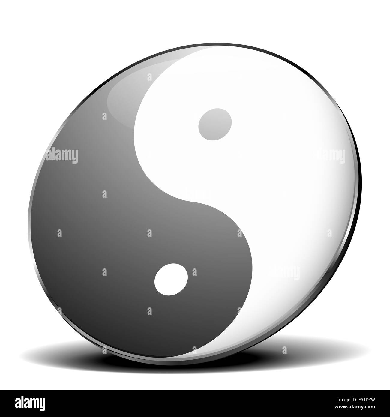 Yin Yang icona Foto Stock