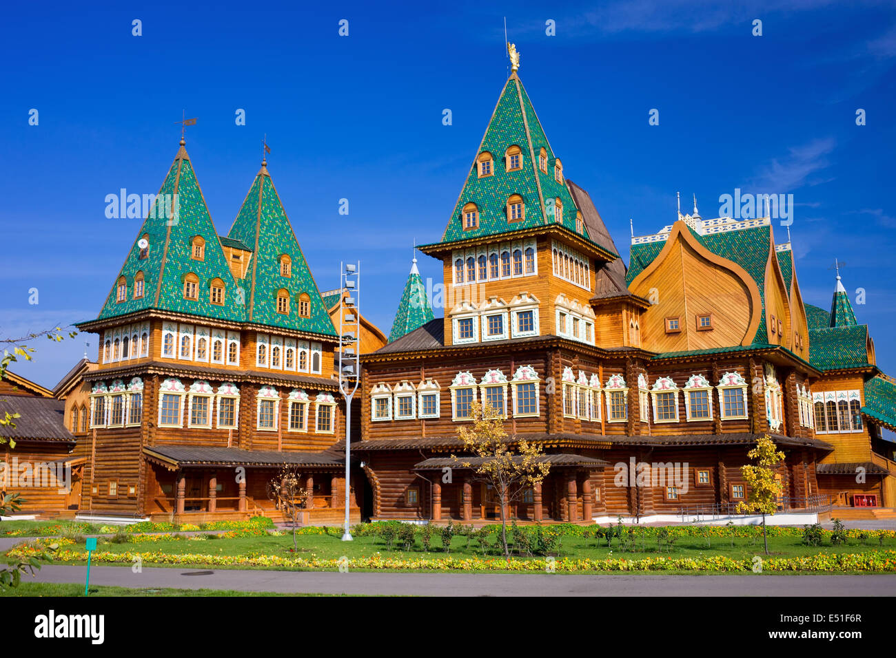 Palazzo di legno in Russia Foto Stock