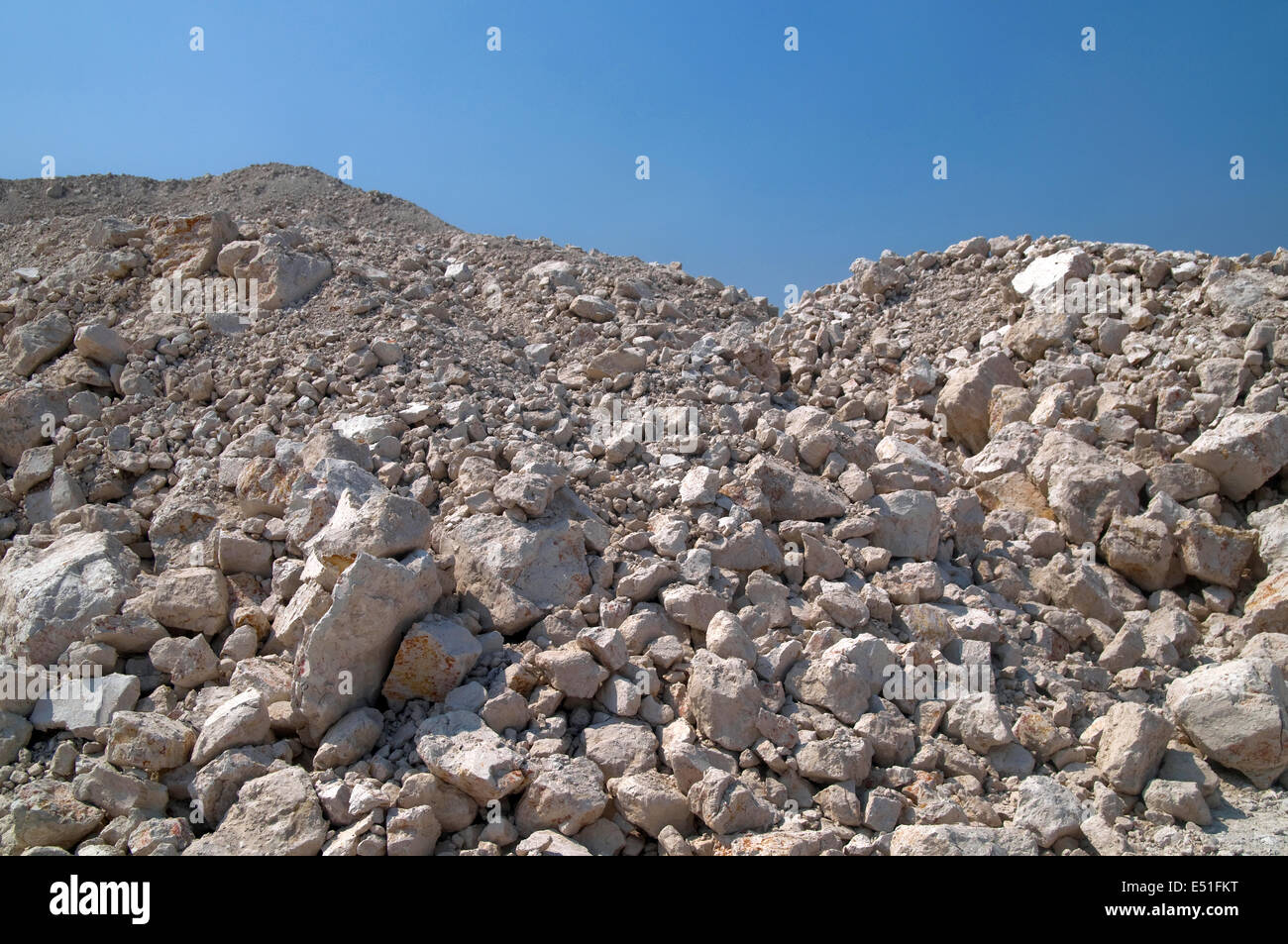 Cumulo di rifiuti per la produzione di carbone Foto Stock