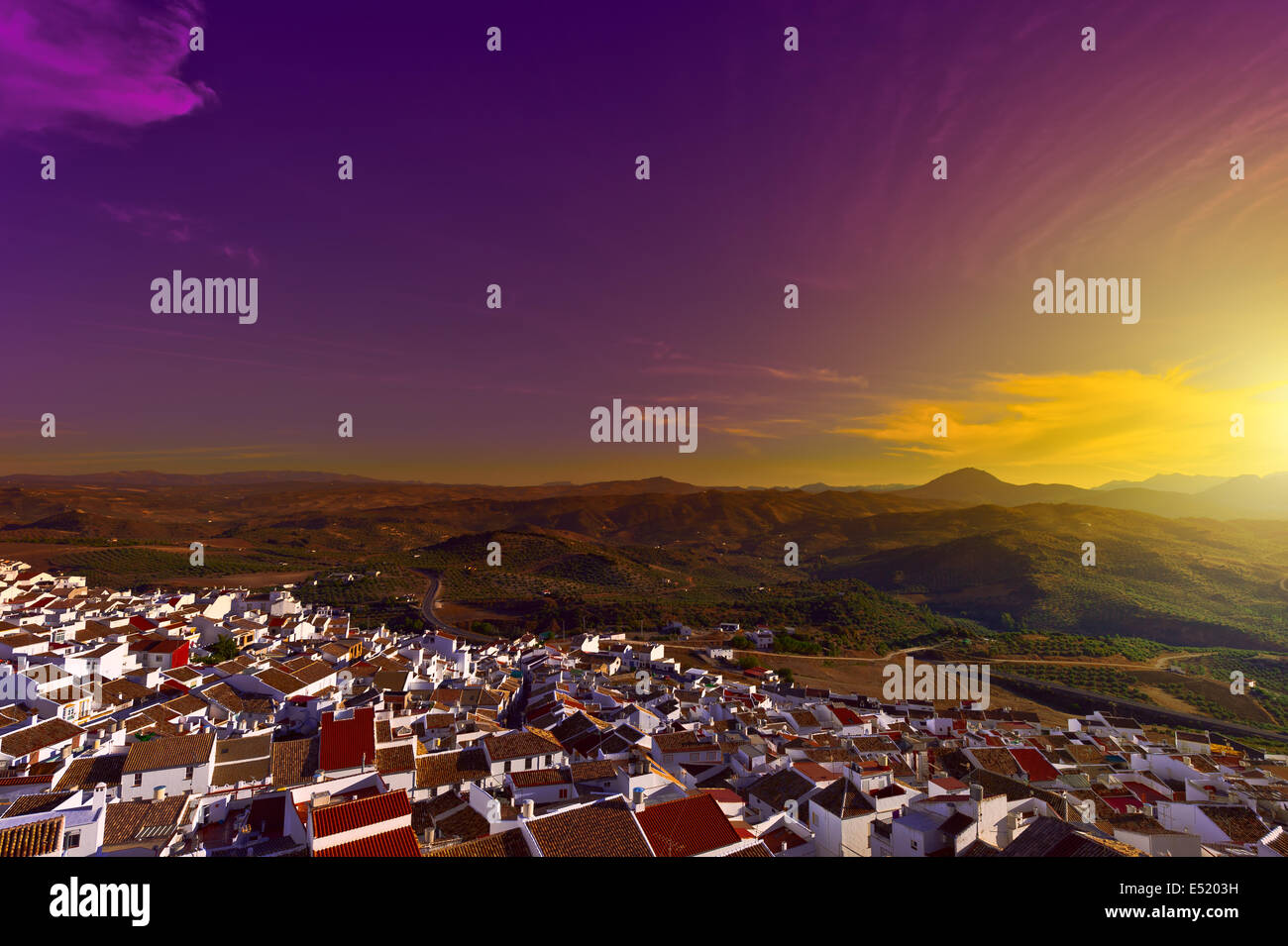 Spanish Town Foto Stock