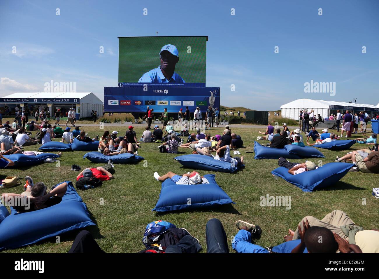 Vista generale, 17 luglio 2014 - Golf : primo round del 143British Open Championship al Royal Liverpool Golf Club a Milton Keynes, Inghilterra. (Foto di Koji Aoki/AFLO SPORT) Foto Stock