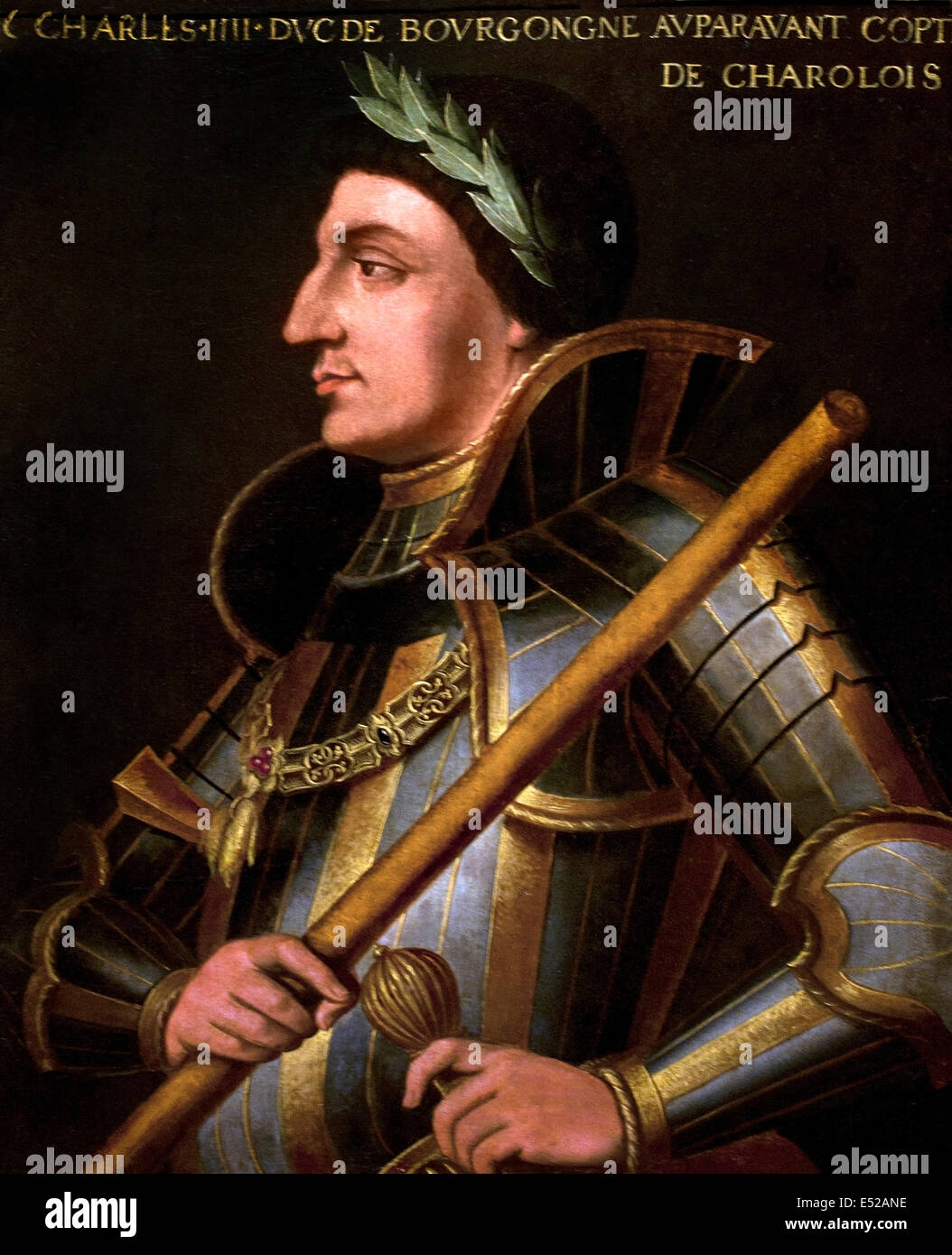 Carlo il Temerario, duca di Borgogna (1433-1477) Dijon Francia - Francese Foto Stock
