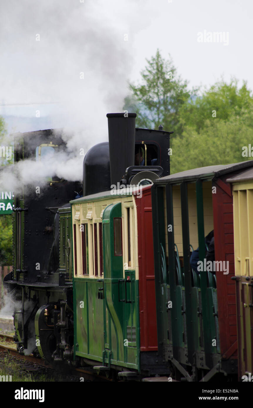 Welsh Highland Heritage Railway, Porthmadog, Gwynedd Foto Stock