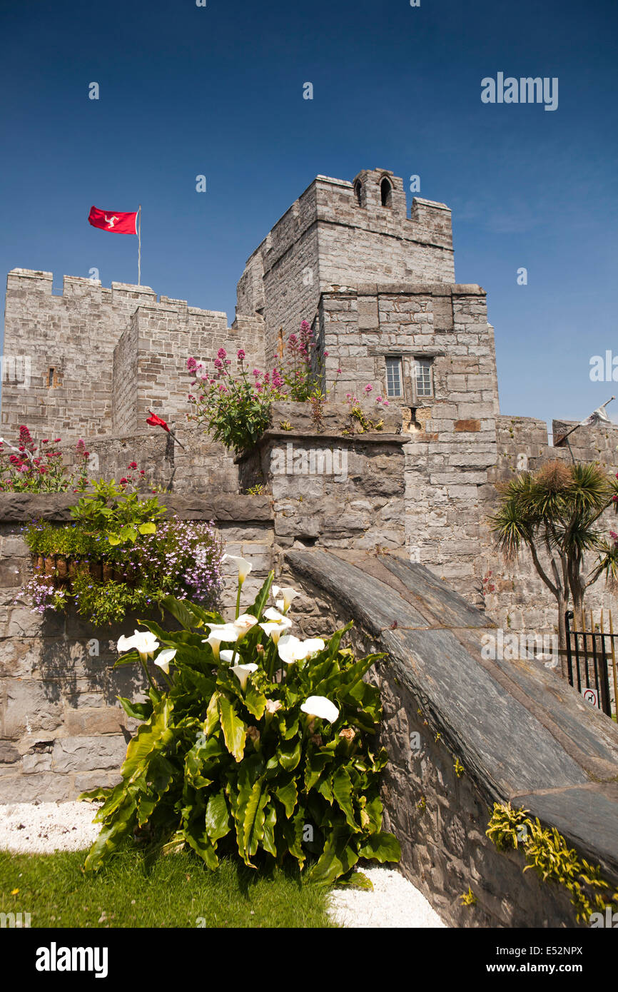 Isola di Man, Castletown, Castle Rushen Foto Stock