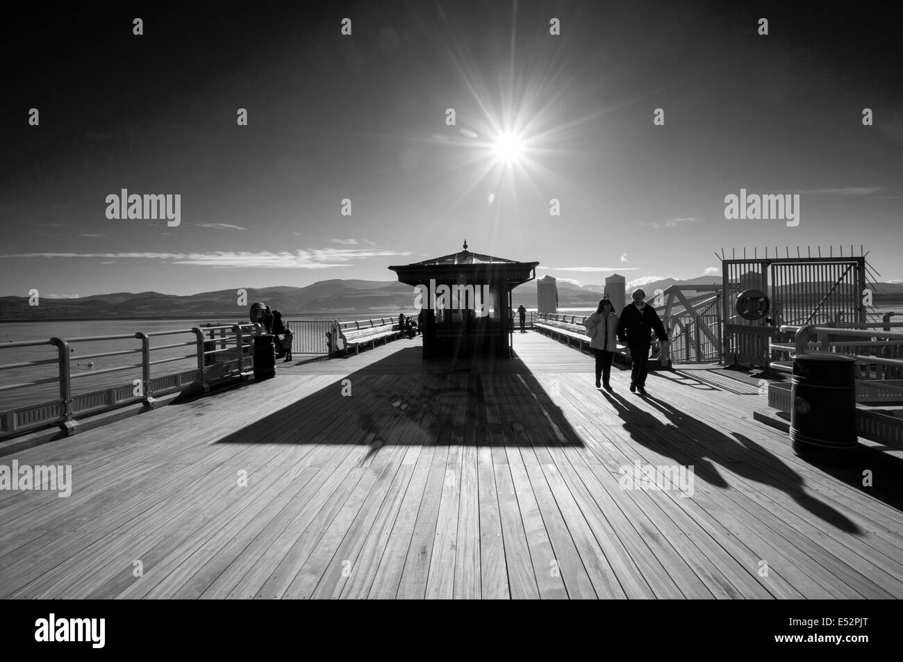 Beaumaris Pier, Anglesey Wales UK Foto Stock