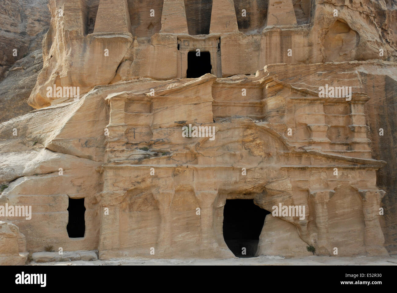 Vista panoramica di Petra sito archeologico, patrimonio mondiale dall