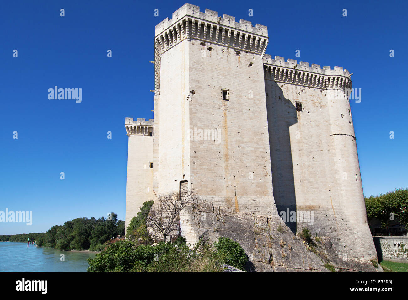 Il castello di Tarascon in Provenza, Francia. Foto Stock