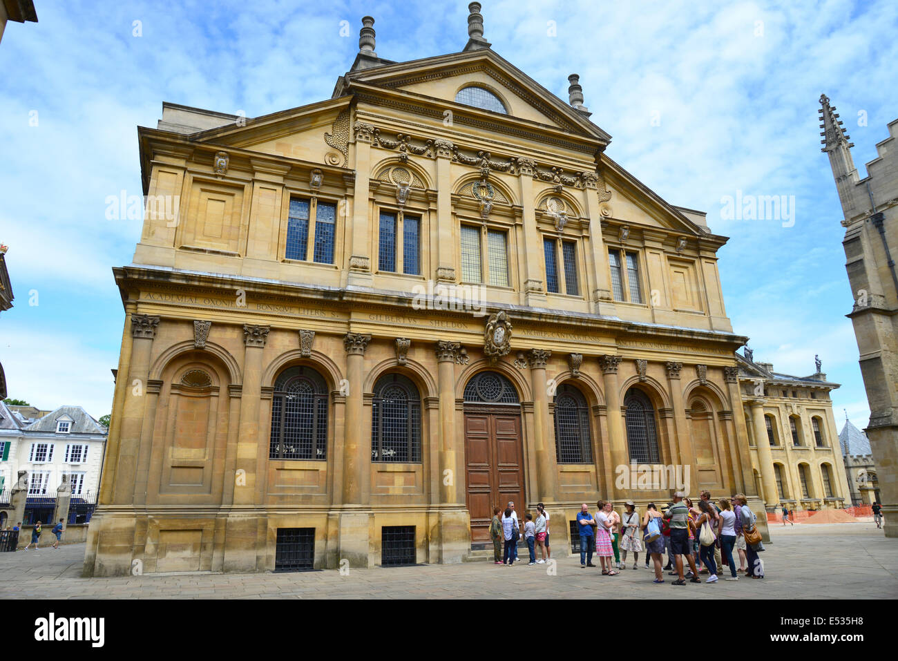 Sheldonian Theatre, Broad Street, Oxford, Oxfordshire, England, Regno Unito Foto Stock