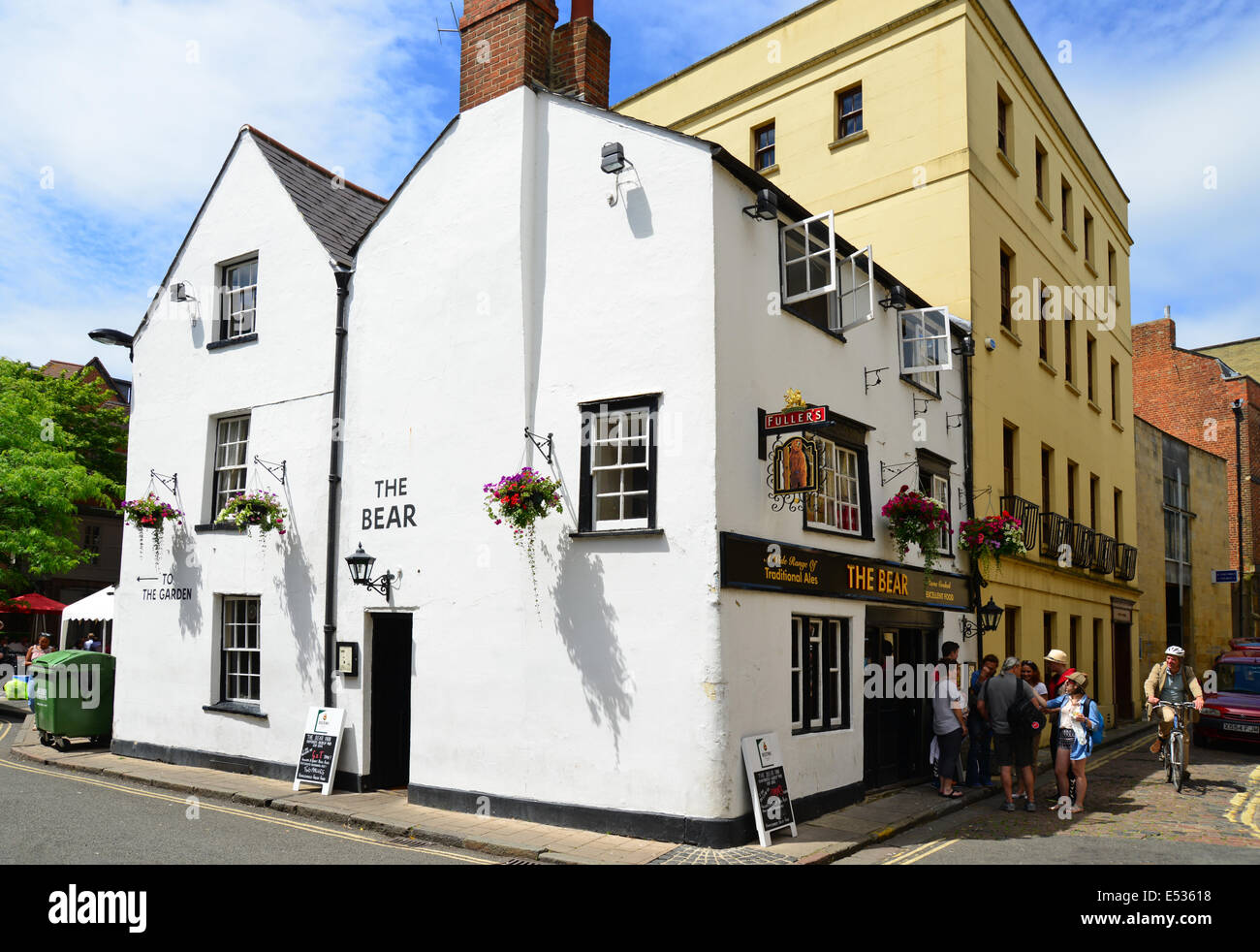 Xiii secolo La Bear Inn, Alfred Street, Oxford, Oxfordshire, England, Regno Unito Foto Stock
