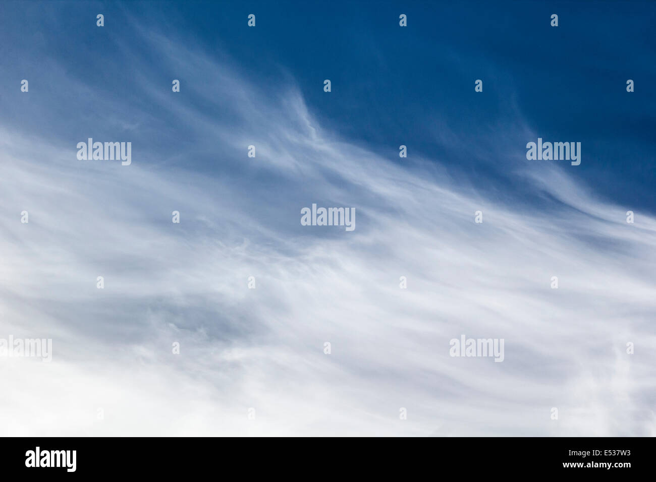 Bella abstract Cirrus nuvole Foto Stock