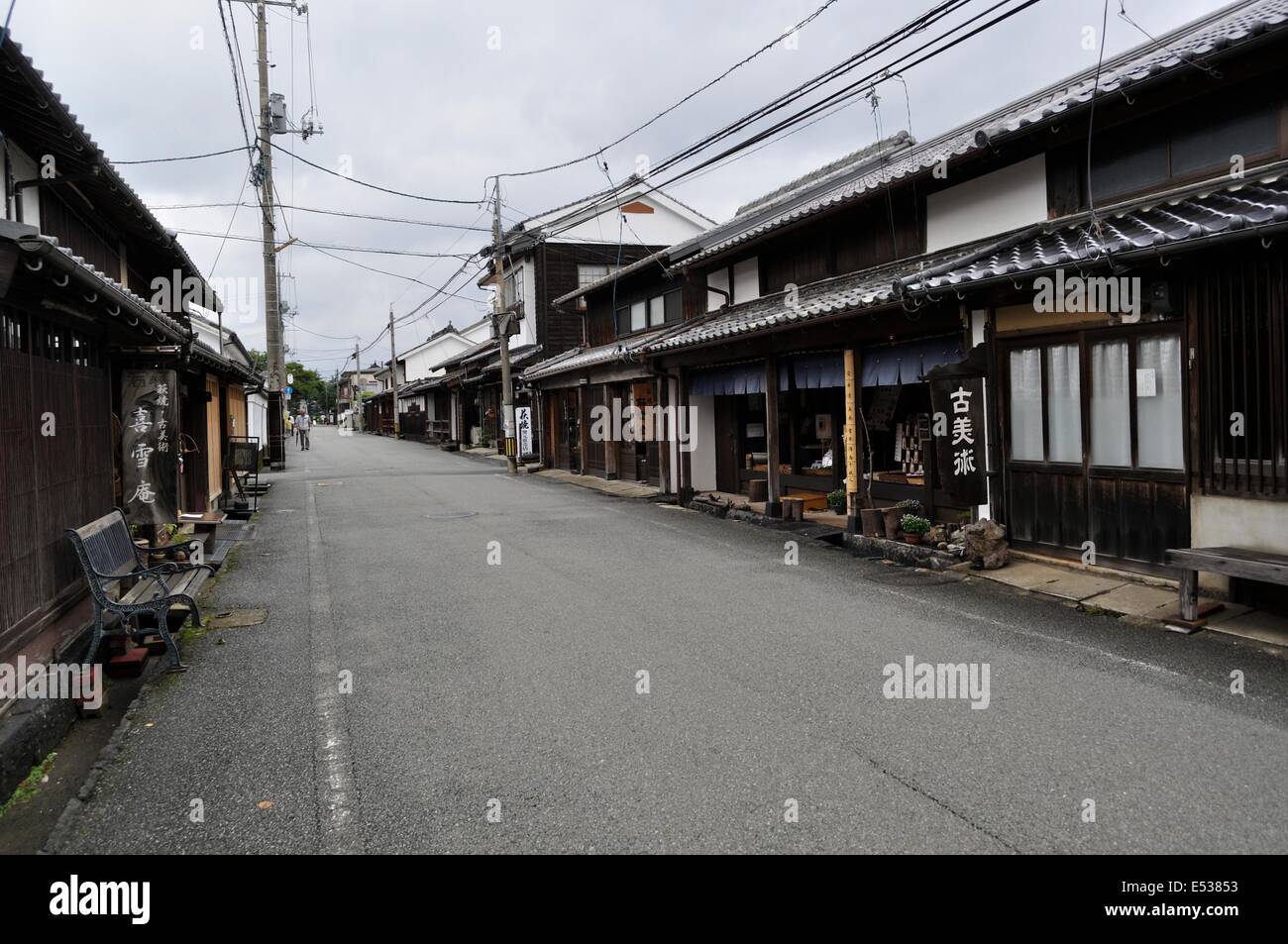 Onari street,Hagi,Yamaguchi,Giappone Foto Stock