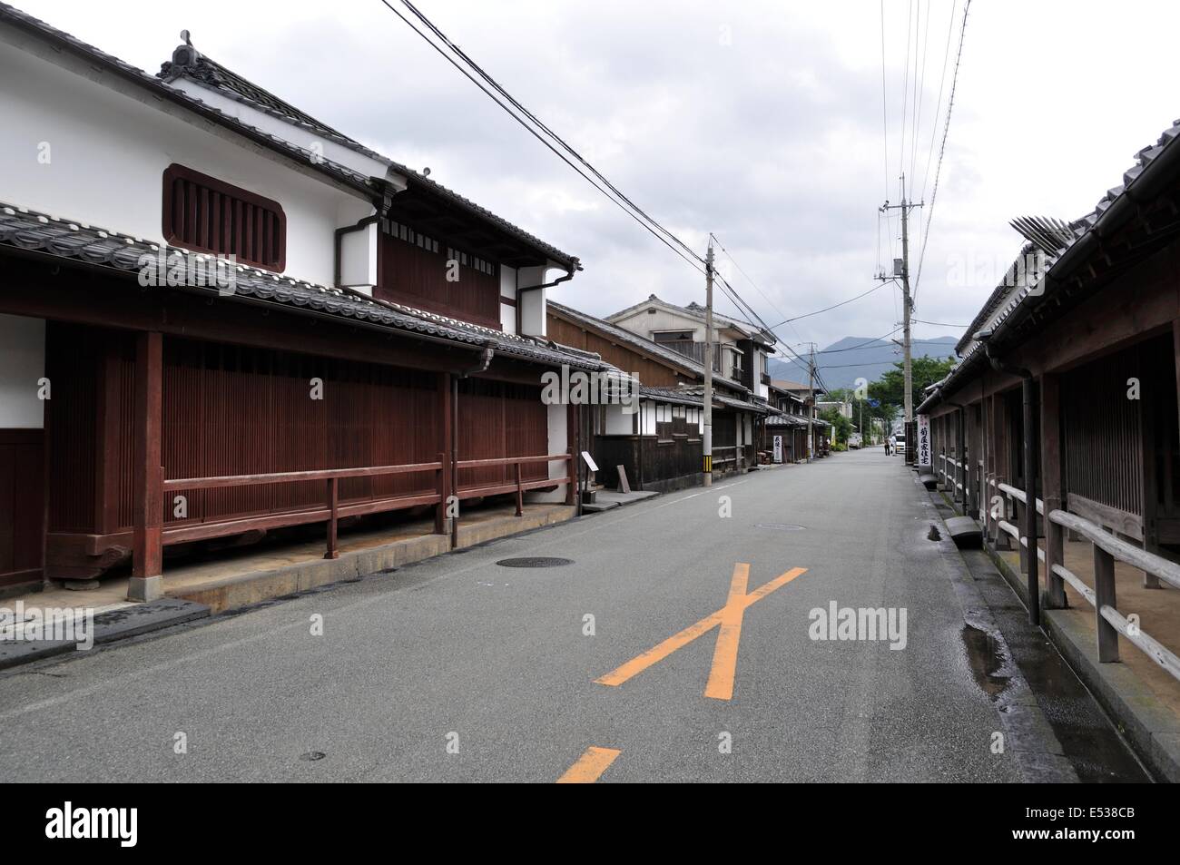 Onari street,Hagi,Yamaguchi,Giappone Foto Stock