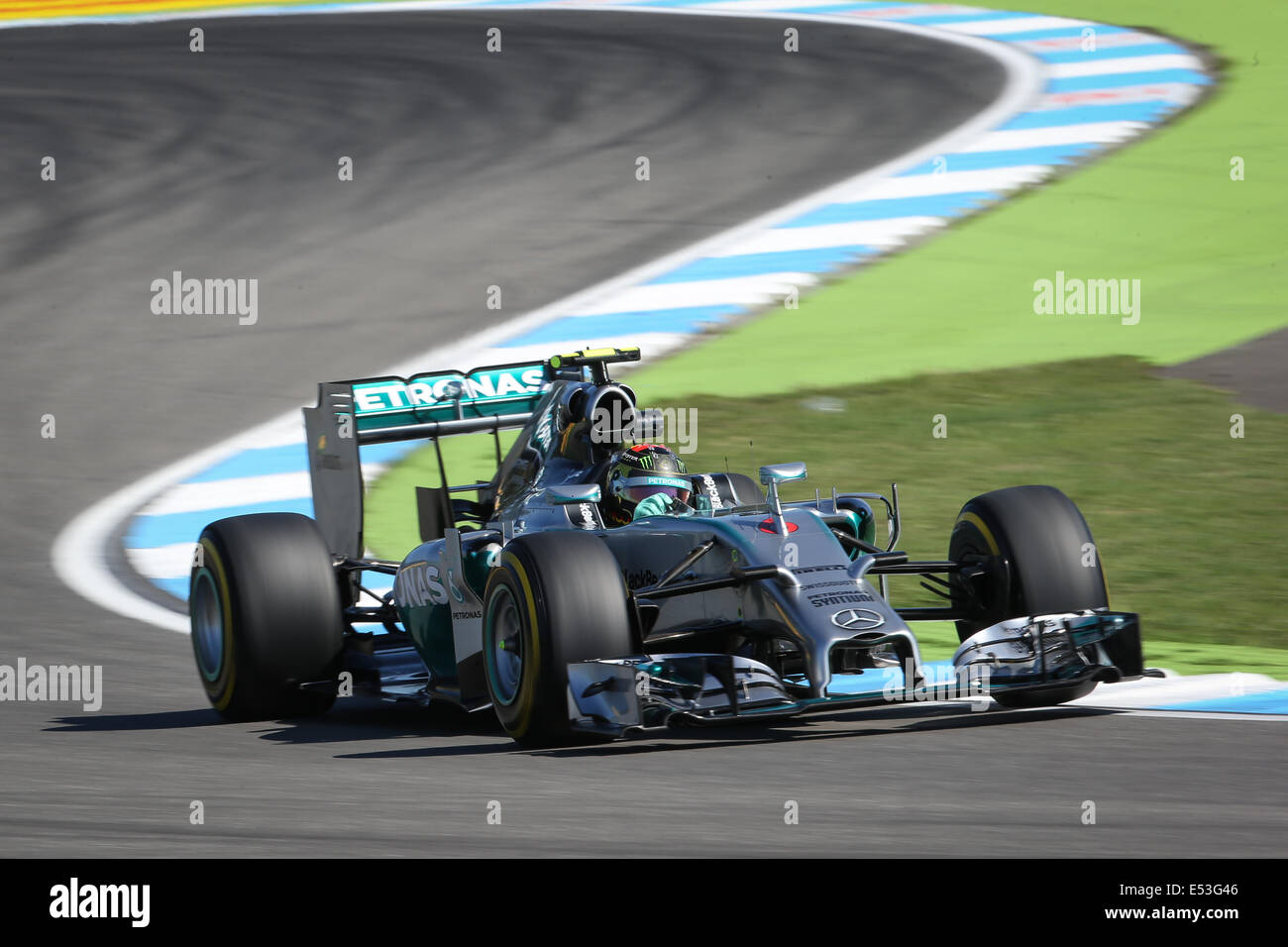 Hockenheim, Germania. 18 Luglio, 2014. Nico Rosberg (GER) #6, Mercedes AMG Petronas F1 Team - Campionato del Mondo di Formula 1 2014 - Rd10, Gran Premio di Germania a Hockenheim Credito: Azione Sport Plus/Alamy Live News Foto Stock