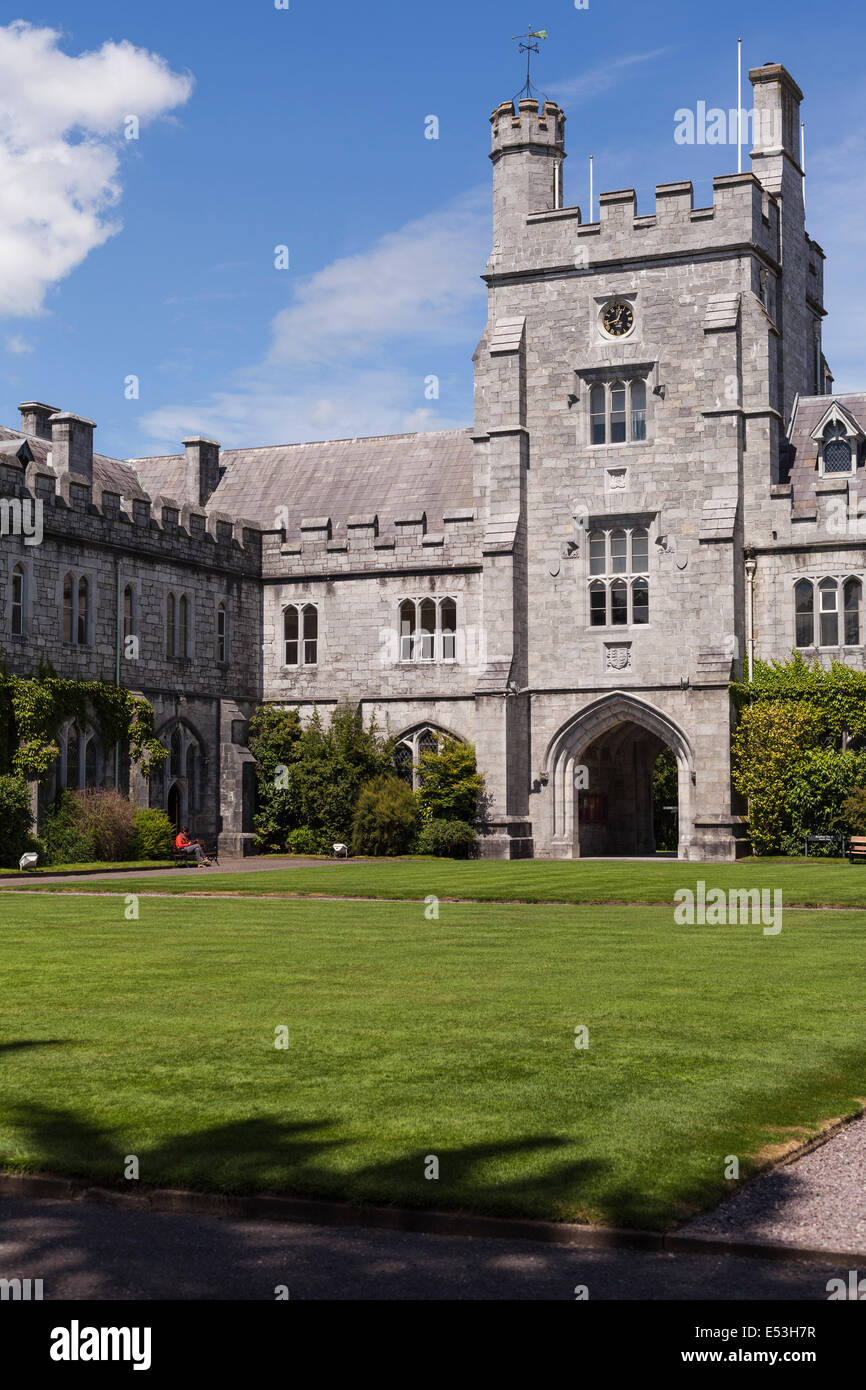 Il quadrangolo principale presso la University College Cork, Irlanda. Foto Stock