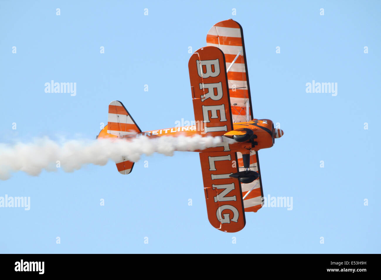 Team Breightling piano - parte di un display di visualizzazione a Rhyl Air show in Galles, NEL REGNO UNITO. Foto Stock