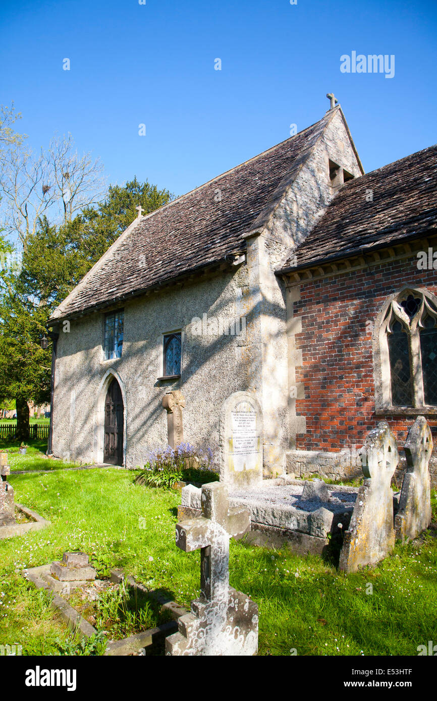 Sassone - Chiesa di Santa Maria Vergine, Alton Barnes, Wiltshire, Inghilterra Foto Stock