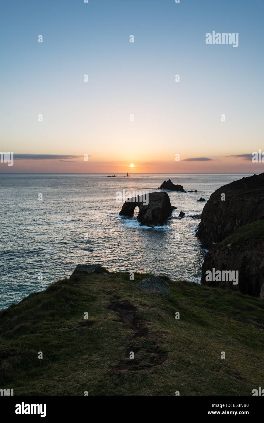 Lands End Cornwall Foto Stock