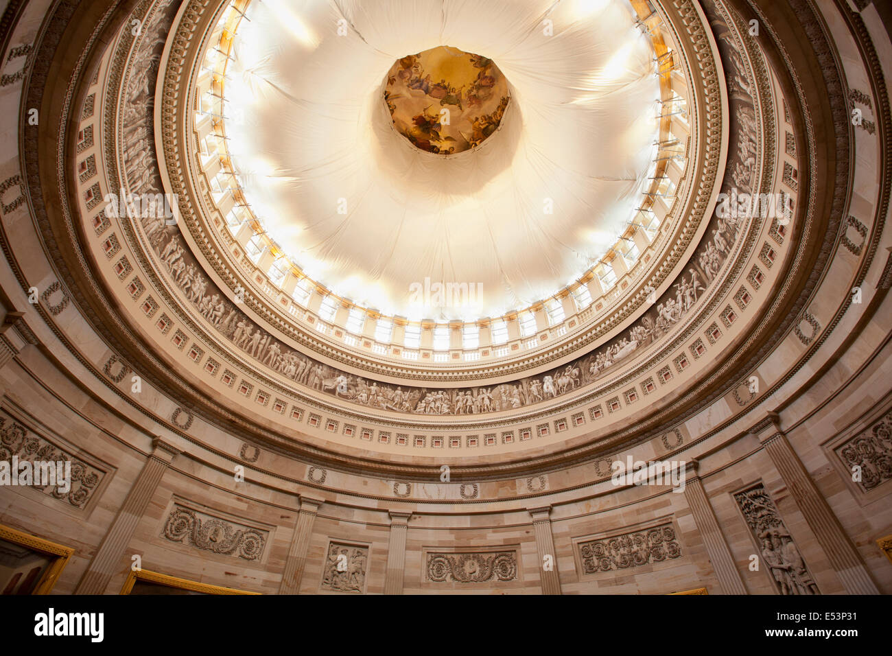 Stati Uniti Capitol Rotunda massimale in Washington D.C. Foto Stock