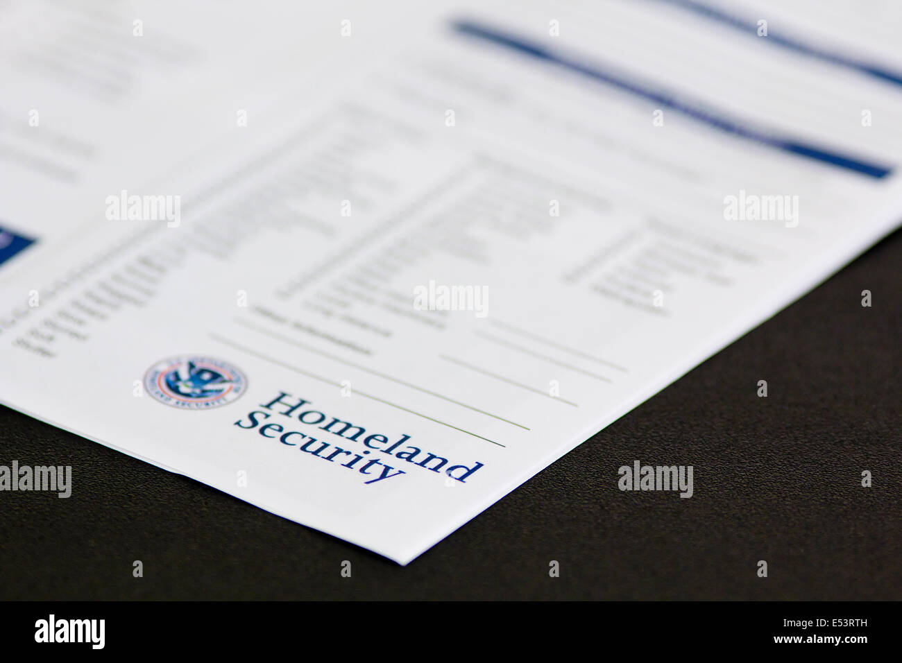 "Homeland security" Foto Stock