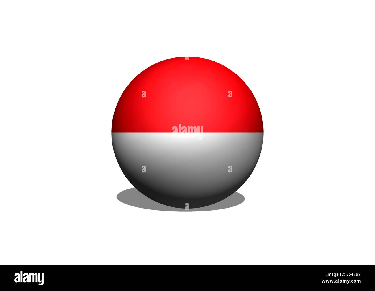 Bandiera dell'Indonesia illustrazione vettoriale Foto Stock